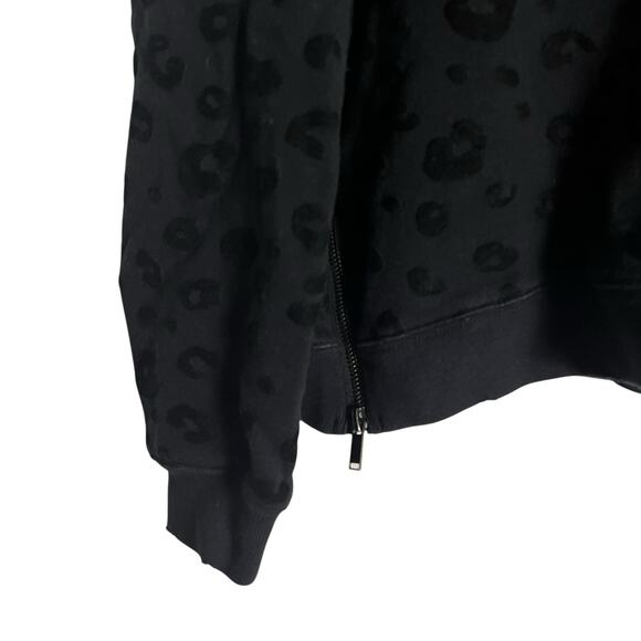 Rails Marlo Black Leopard Long Sleeve Crewneck Pullover Sweatshirt Size L - Picture 8 of 11